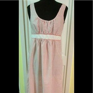Cheoette vintage polka dot dress red & white small